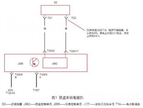 图1 防盗系统电路图