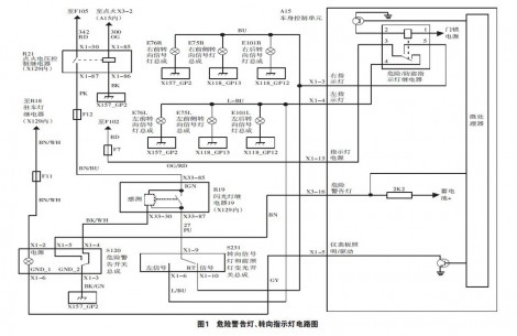 2006年产荣御打开危险警告灯时各转向灯不亮