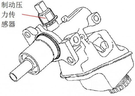 图3 制动压力传感器