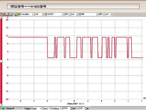 图2 K总线上的信号